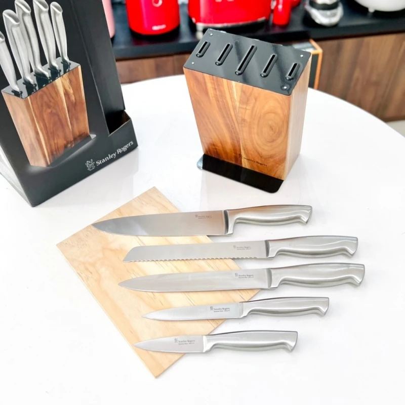 Bộ dao Stanley Rogers Acacia Black 6 món cán inox