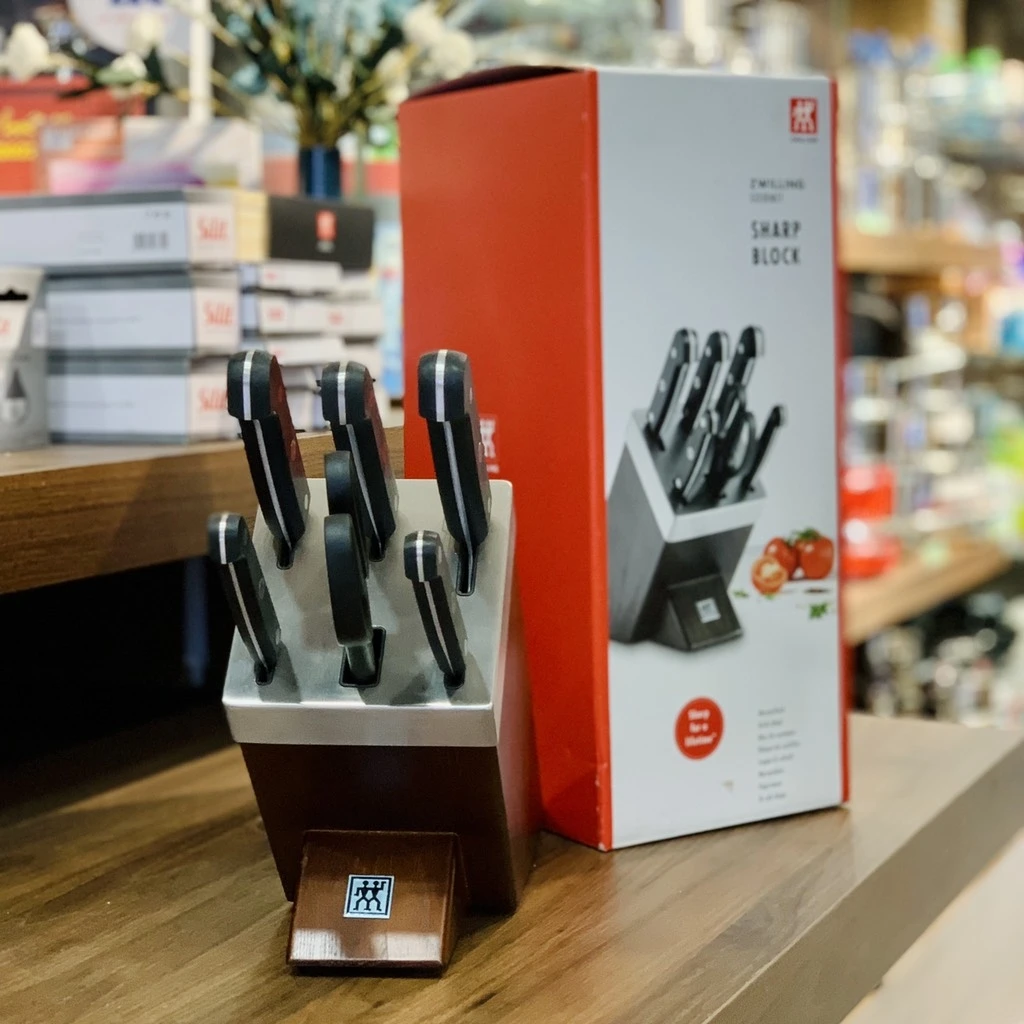 Bộ dao tự mài Zwilling Gourmet cao cấp 7 món (Nâu)