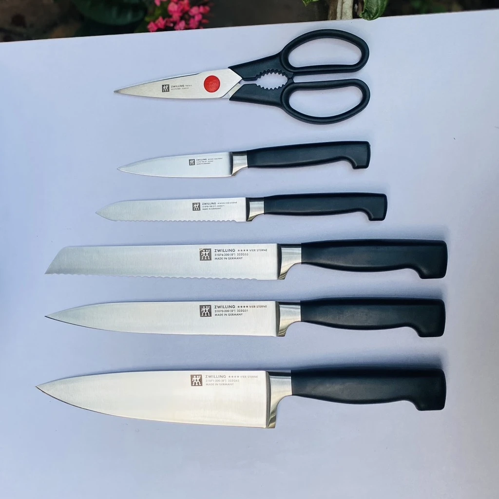 Bộ dao tự mài Zwilling Vier Sterne Sharp Block 7 món