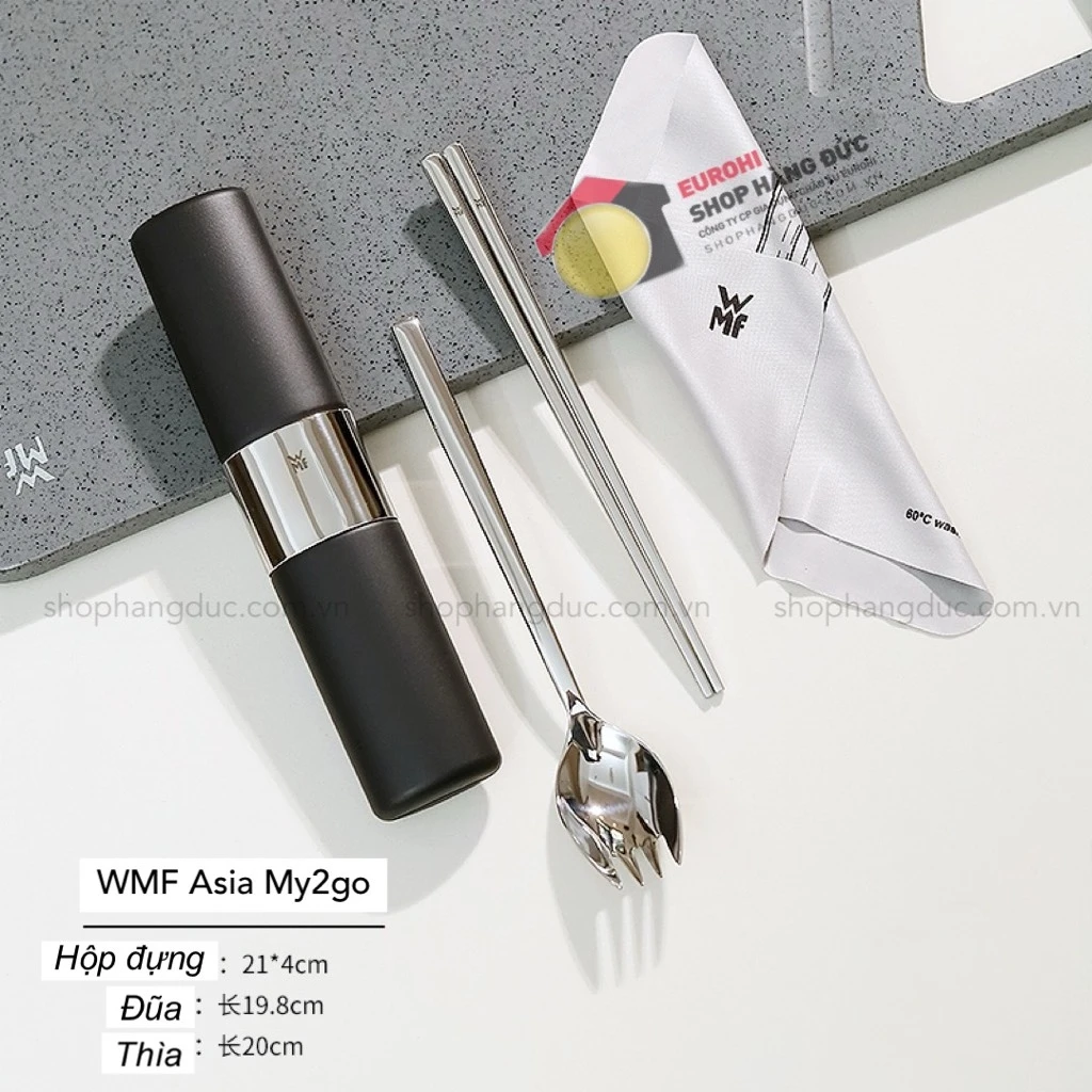 Bộ đồ ăn 3 món WMF Asia My2go (đũa, thìa, hộp)