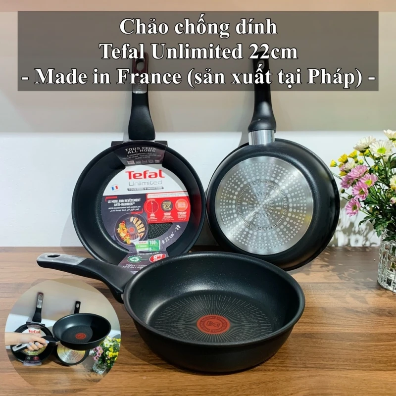 Chảo chống dính Tefal Unlimited 22cm