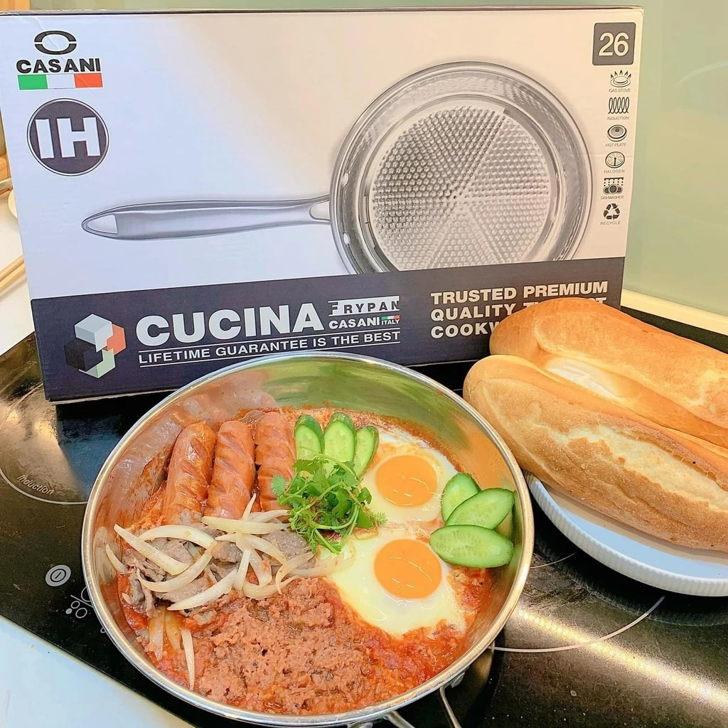Chảo inox Casani 26cm