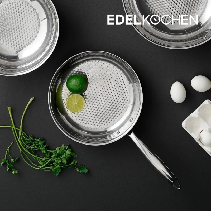 Chảo inox nông lòng Edelkochen Coco Collection 24cm