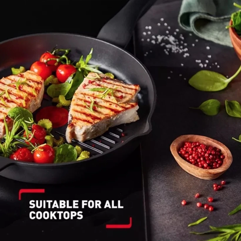 Chảo nướng chống dính Tefal Robusto 26cm có miệng rót