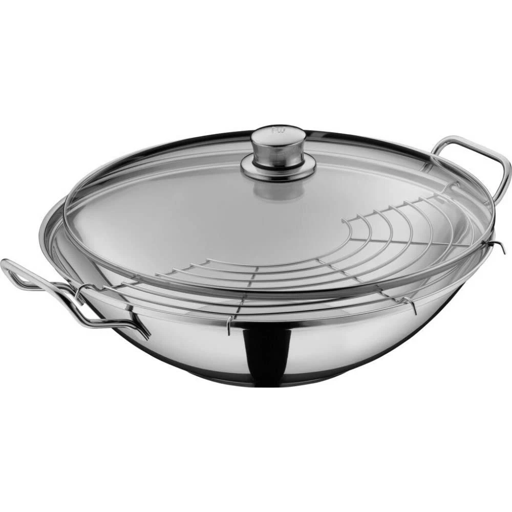 Chảo WMF Party Wok Taiwan 36cm kèm vỉ gác ráo dầu 0798366040