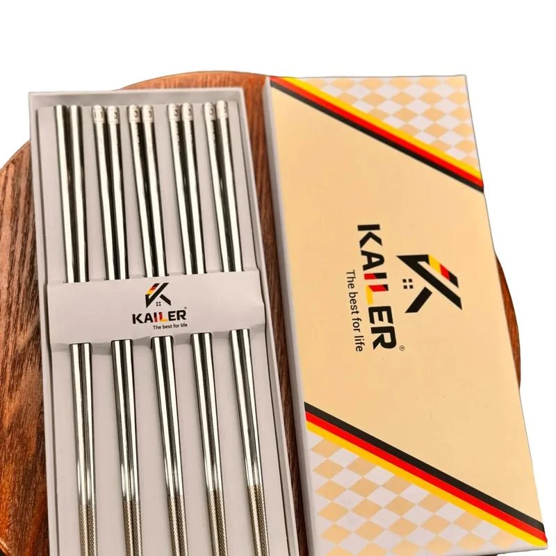 Đũa inox 316 Kailer (Hộp 10 đôi), KL-8386