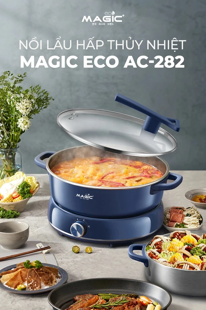 Lẩu hấp hơi thủy nhiệt Magic AC-282