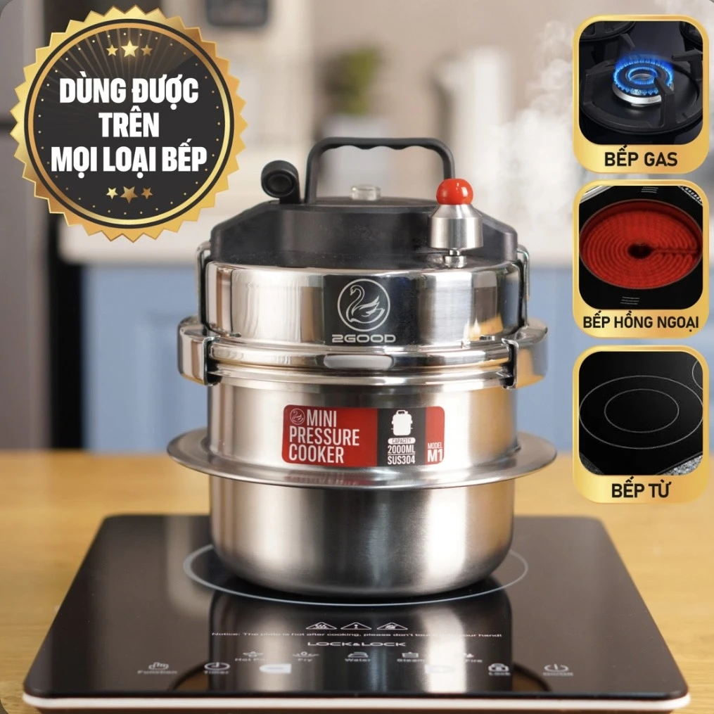 Nồi áp suất mini 2Good 2L