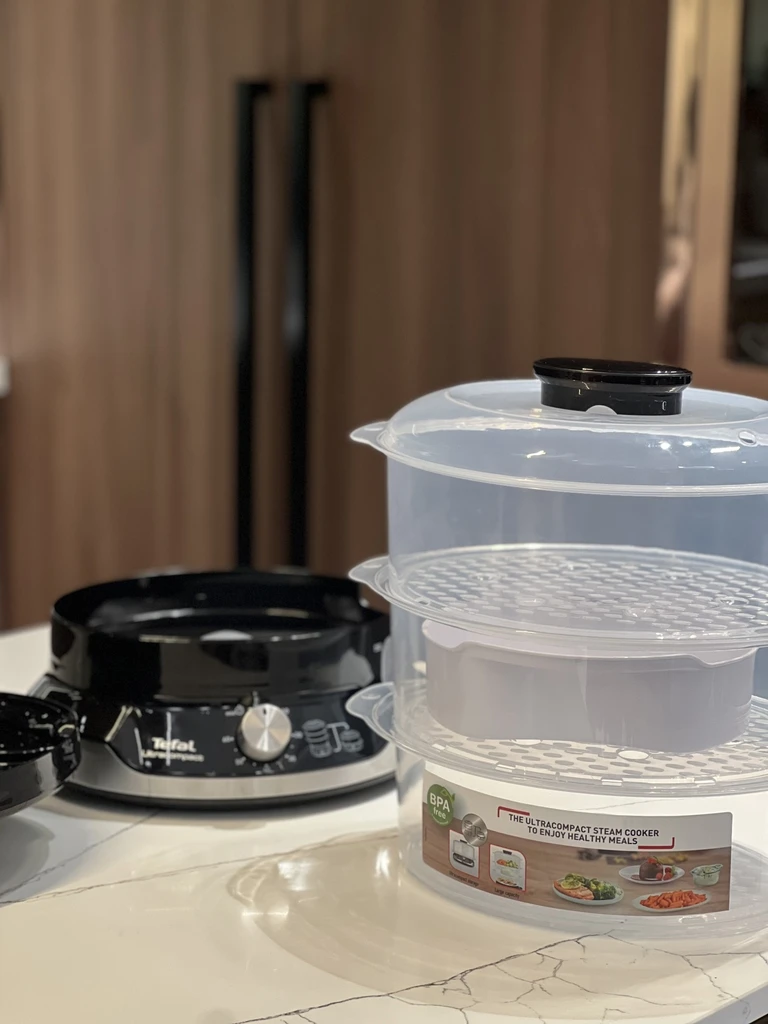 Nồi hấp điện 3 tầng Tefal UltraCompact VC204810 9L
