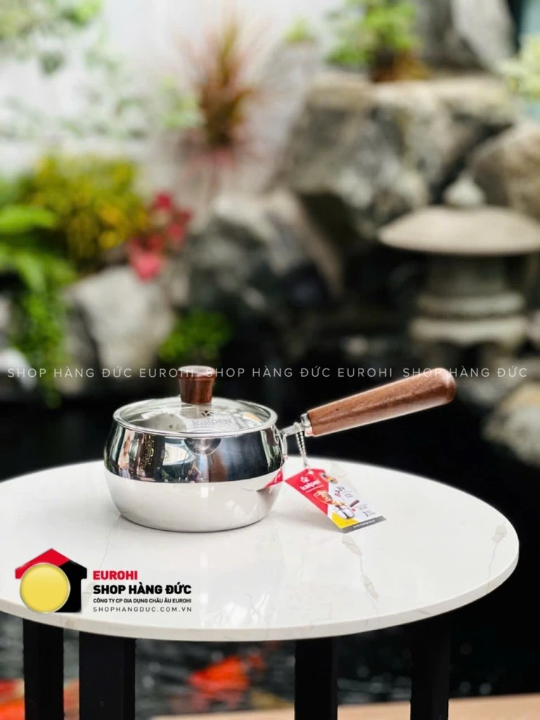 Quánh inox Kalpen có miệng rót 14cm (RM14)