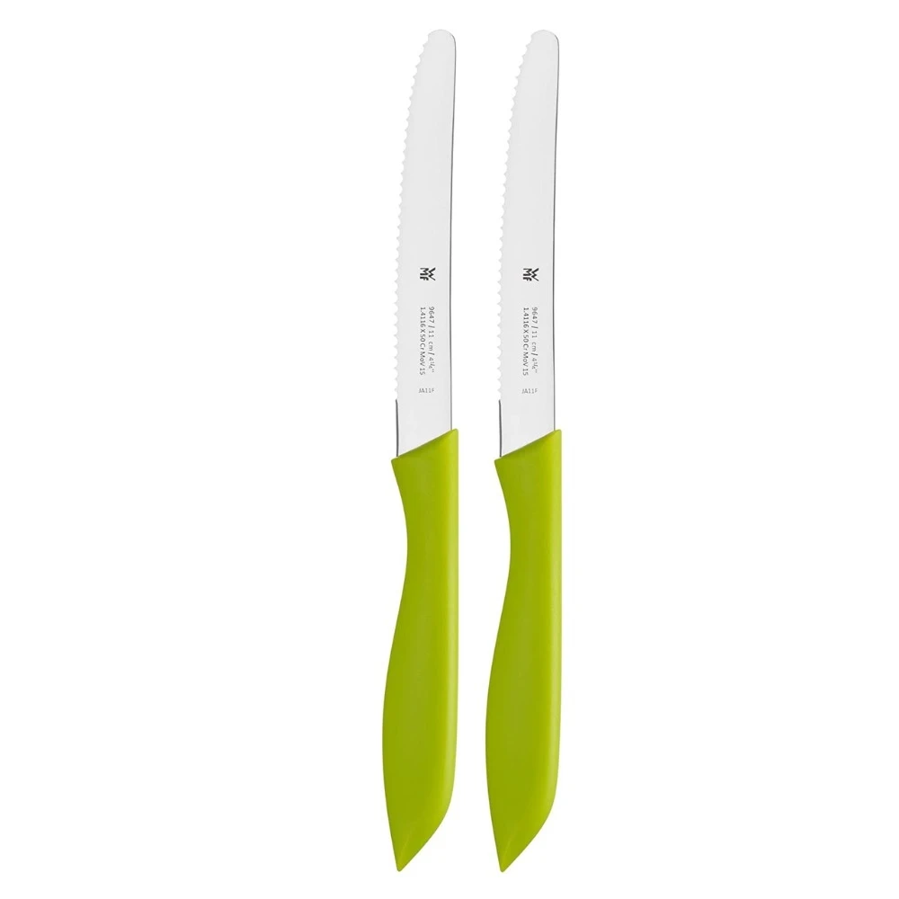Set 2 dao răng cưa WMF màu xanh cốm