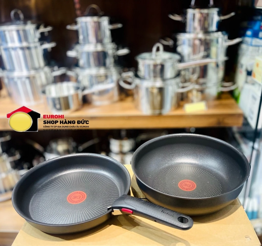 Set chảo Tefal Ingenio 3 món cán rời (chảo sâu 26cm, chảo chiên 24cm, cán cầm rời)