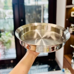 Đĩa inox kiêm chảo Chockmen 24cm CKIM119