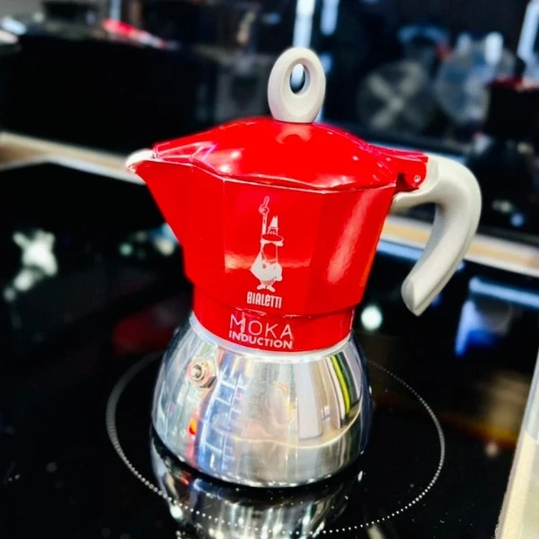 Ấm pha cafe phin Bialetti Moka Induction màu đỏ