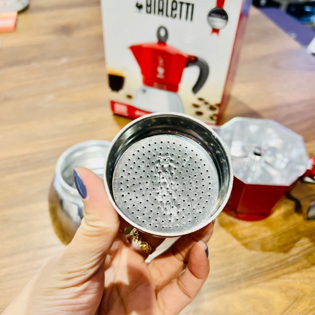 Ấm pha cafe phin Bialetti Moka Induction màu đỏ