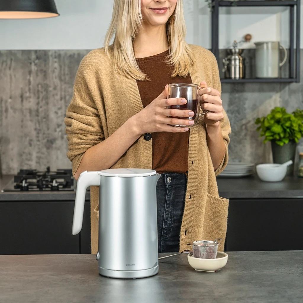 Ấm siêu tốc Zwilling Enfinigy 1,5L màu bạc