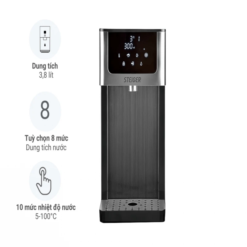Bình thủy điện nóng lạnh Steiger STG 888