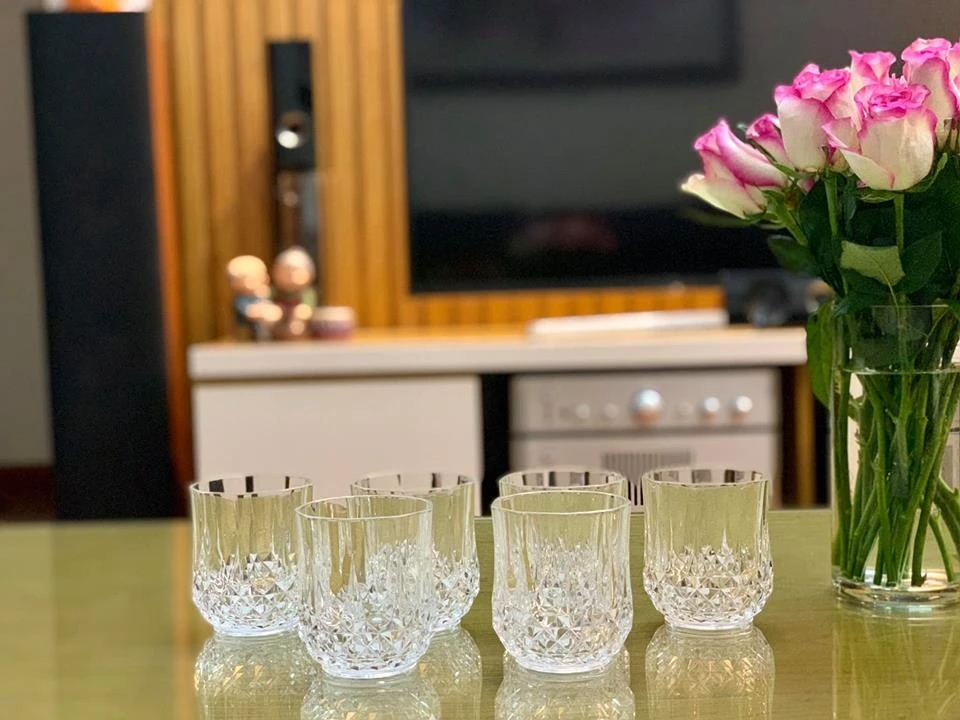 Bộ cốc ngắn pha lê eclat cristal d'arques pháp 320ml