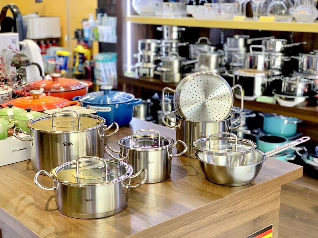 Bộ nồi Fissler Original Profi 6 món (có xửng hấp)