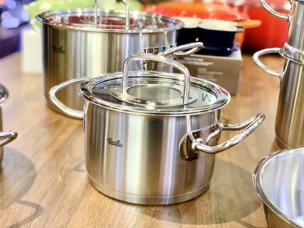 Bộ nồi Fissler Original Profi 6 món (có xửng hấp)