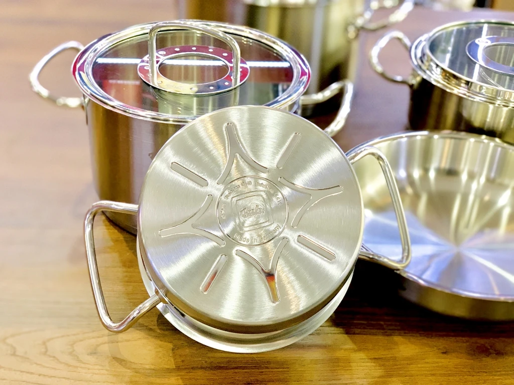 Bộ nồi Fissler Original Profi Collection 5 món (có chảo cán dài)