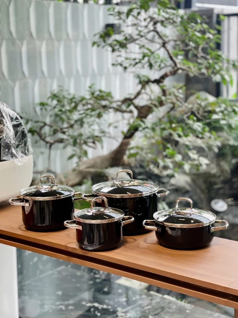 Bộ nồi Silit Elegance Line 4 món màu đen