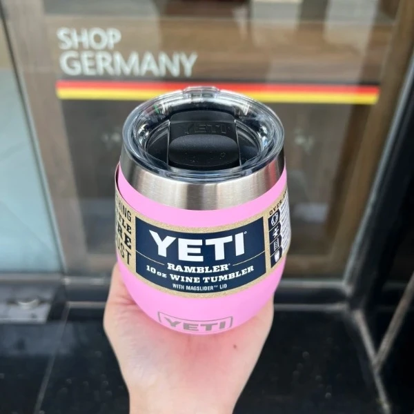 Cốc giữ nhiệt Yeti Wine 300ml Power Pink hình trứng màu hồng