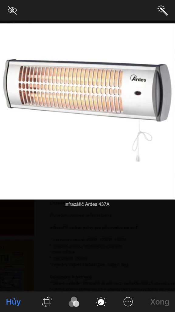 Đèn sưởi nhà tắm Ardes 437A