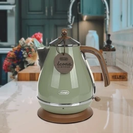 Ấm siêu tốc Delonghi Icona Vintage KBOV 2001.BG 1,7L màu xanh rêu