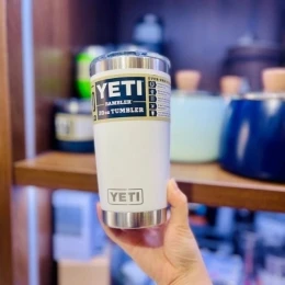 Cốc giữ nhiệt Yeti Tumbler 20oz màu trắng