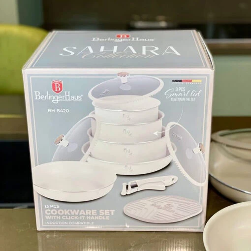 Bộ nồi Berlinger Haus BH-8420 – Sahara Collection 13 món