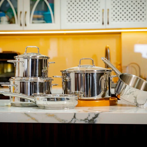 Bộ nồi Wmf Astoria 5 món (3 nồi, 1 quánh, 1 chảo)