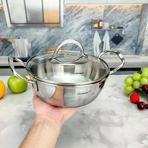 Nồi 2 quai Inox Chockmen 22cm