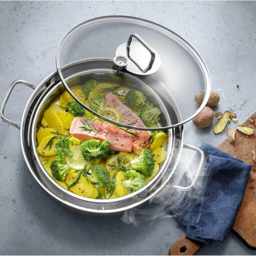 Nồi đa năng hấp – lẩu Wmf 28cm
