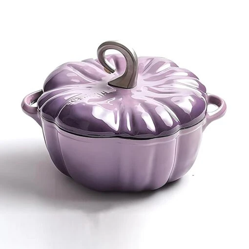 Nồi gang bí Happiness 25cm 3,7L  (tím)