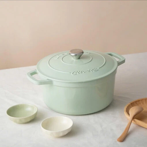 Nồi gang tráng men cao cấp CIWETE Pastel size 23cm