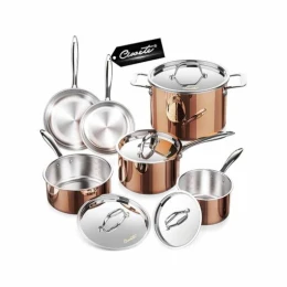 Bộ nồi chảo cao cấp 6 món vàng đồng CIWETE
