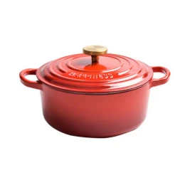 Nồi gang đỏ cherry Happiness 20cm, dung tích 2,8L
