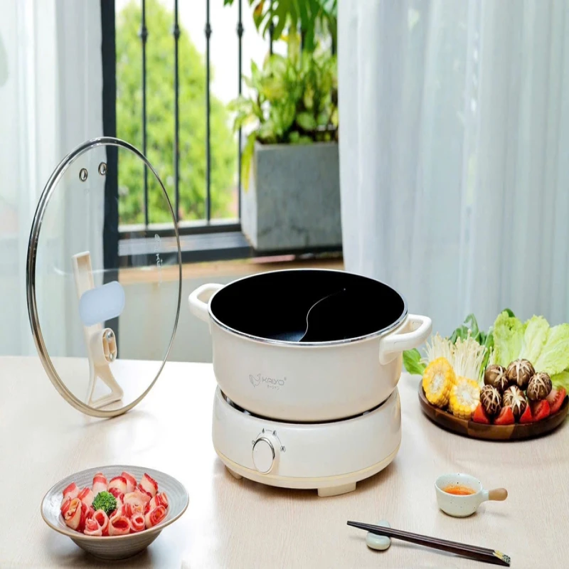 Nồi lẩu điện 2 ngăn Kaiyo 6L (KHP-064)
