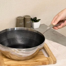 chảo chống dính vân nổi Kaiyo 26 sâu