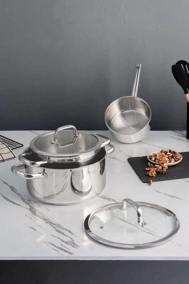    	 BỘ NỒI CAO CẤP - MICHELANGELO COOK 4 U 5 MÓN (105945)