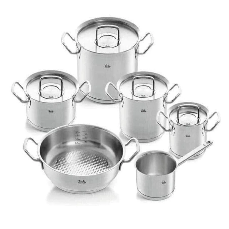    	 Bộ nồi Fissler Profi Original siêu cao cấp 6 món vung thép