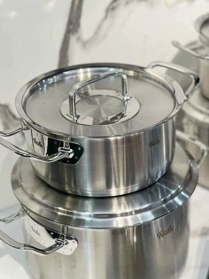    	 Bộ nồi Fissler Profi Original siêu cao cấp 6 món vung thép