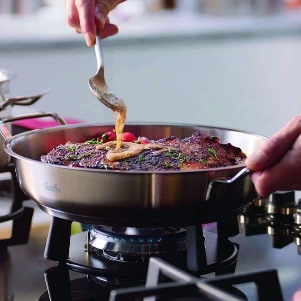    	 Bộ nồi Fissler Profi Original siêu cao cấp 6 món vung thép