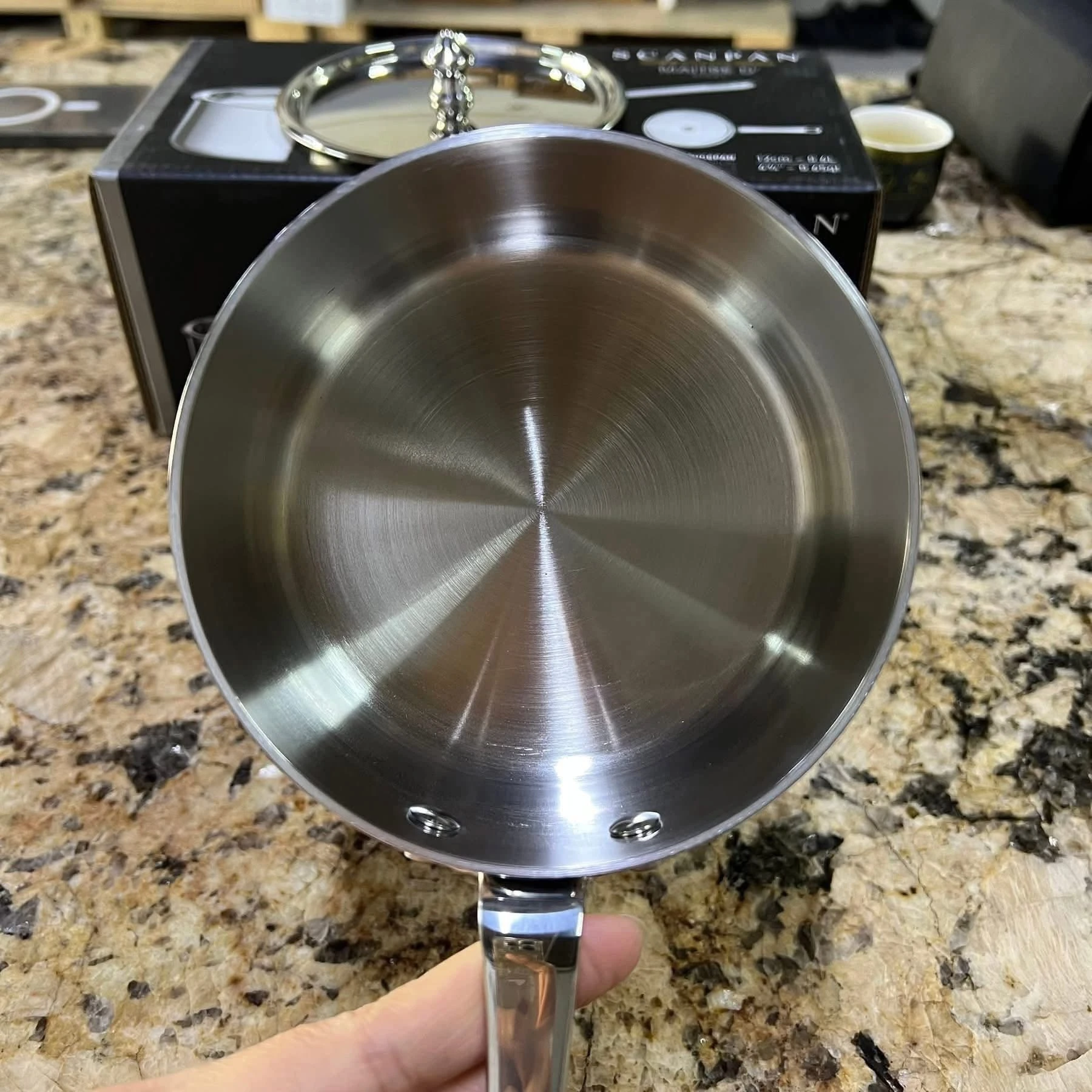 Quánh Đúc Liền Khối SCANPAN Mini Có Nắp (Φ 12cm)