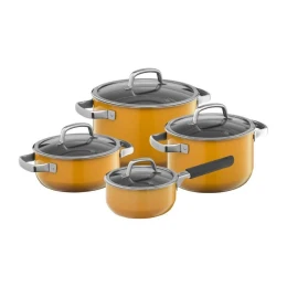 BỘ NỒI WMF FUSIONTEC MINERAL POT SET (3 NỒI + 1 QUÁNH) màu vàng