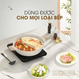 Nồi lẩu 2 ngăn SK đường kính 28cm