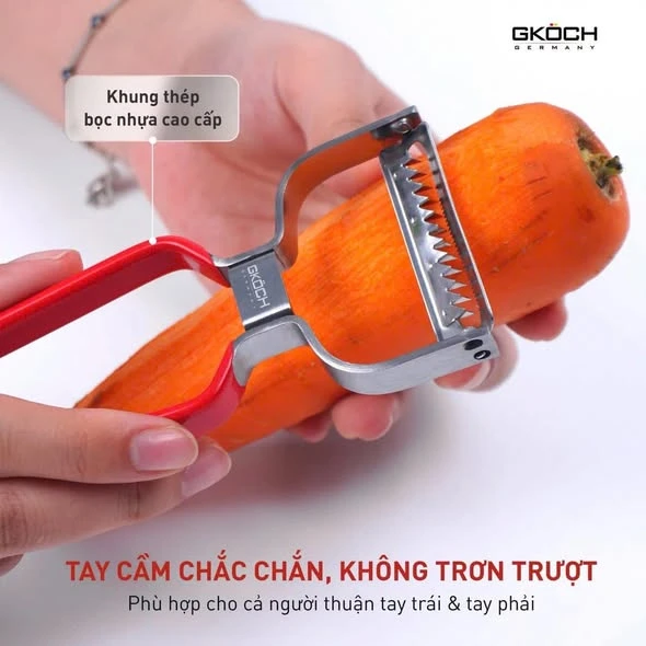 Dao nạo - lưỡi trơn, chất liệu: thép không gỉ, kích thước: 12 cm. Model: PL012. Nhãn hiệu: Gkoch