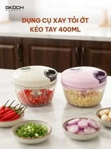 Máy xay tỏi ớt 400ml, không hoạt động bằng điện, model: A363-B. Nhãn hiệu: GKOCH