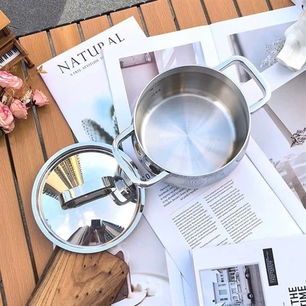 Nồi quai vuông C165 CHOCKMEN 18cm, inox 18/10, model : CKM-YH3L18T